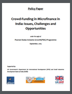 Crowd-Funding in Microfinance in India: Issues, Challenges and Opportunities